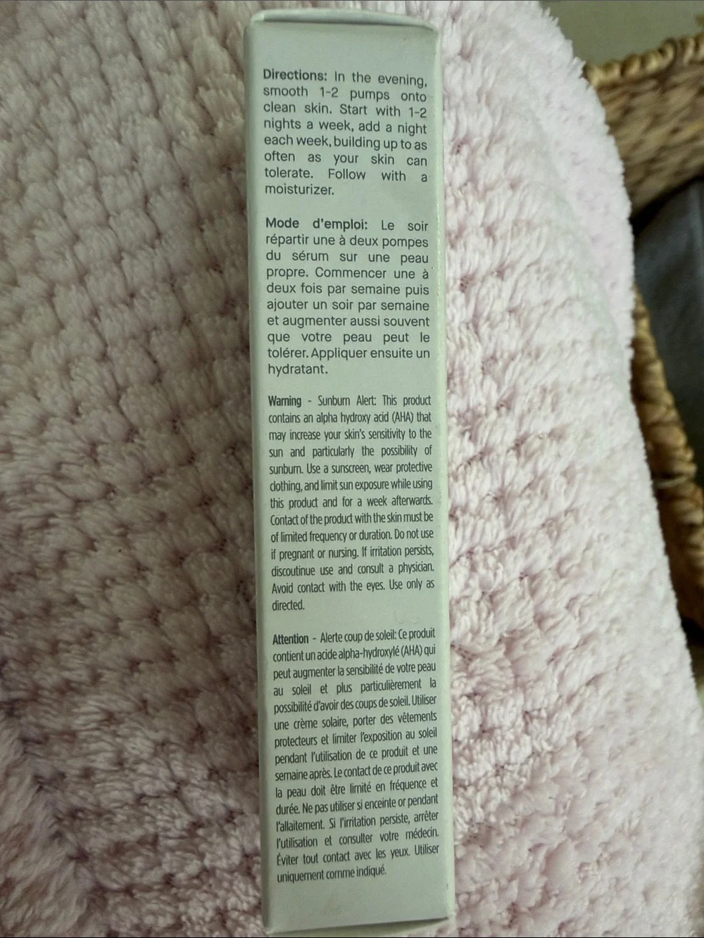 Shani Darden White Retinol + AHA Serum Box